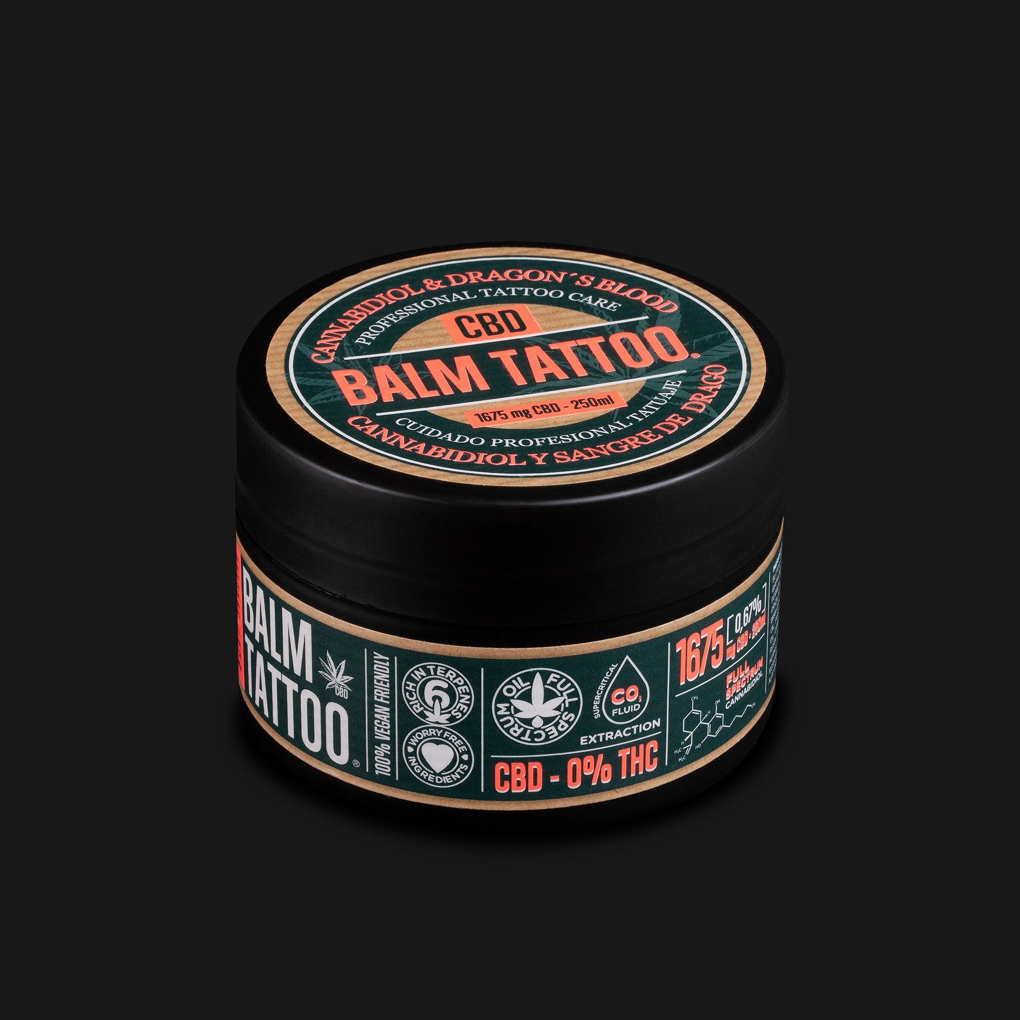 Balm Tattoo Dragon's Blood Butter CBD manteca para tatuar - 0,67% / 250 g