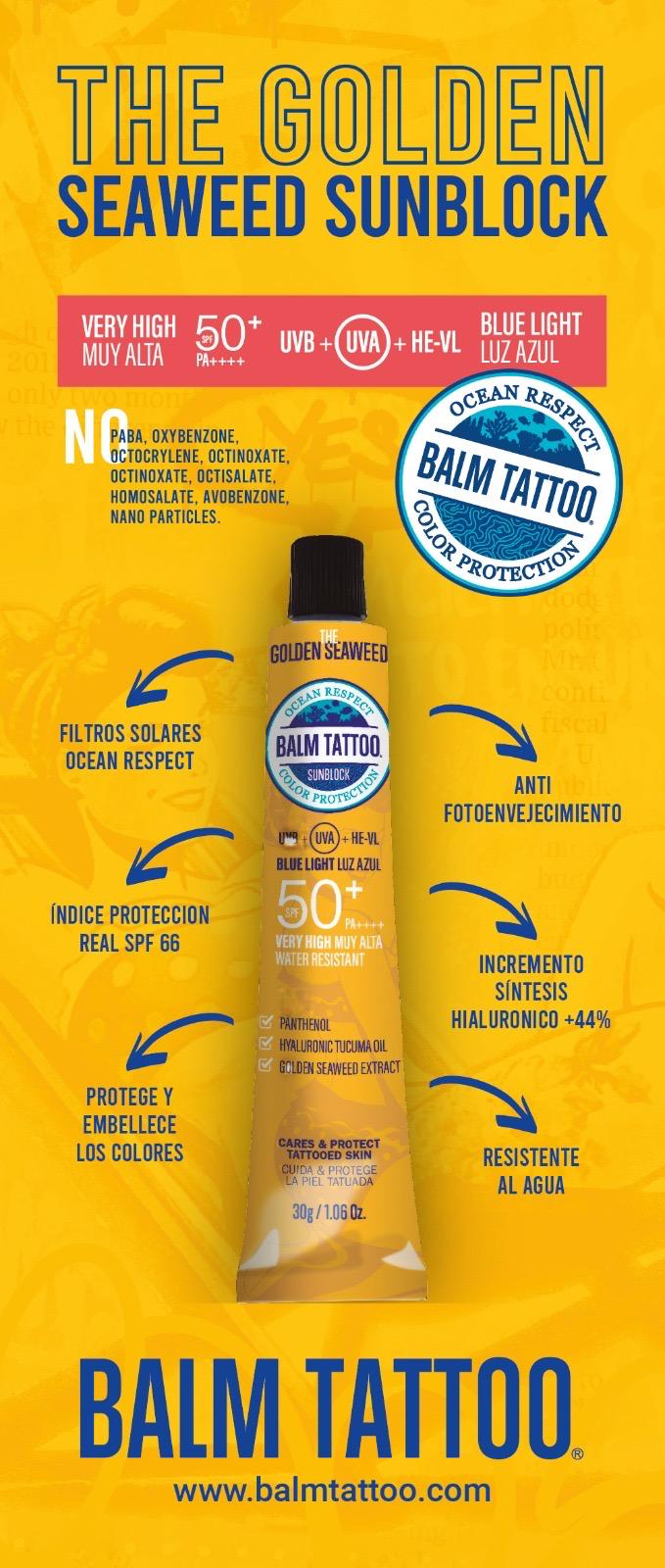 Balm Tattoo The Golden Seaweed Sunblock SPF 50+