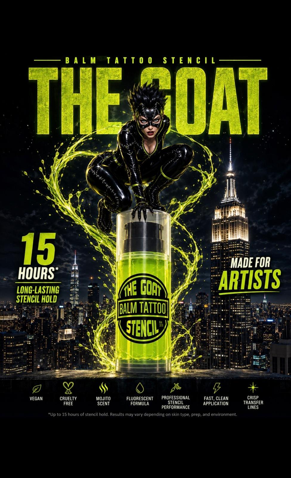 Balm Tattoo The GOAT Stencil gel transfer