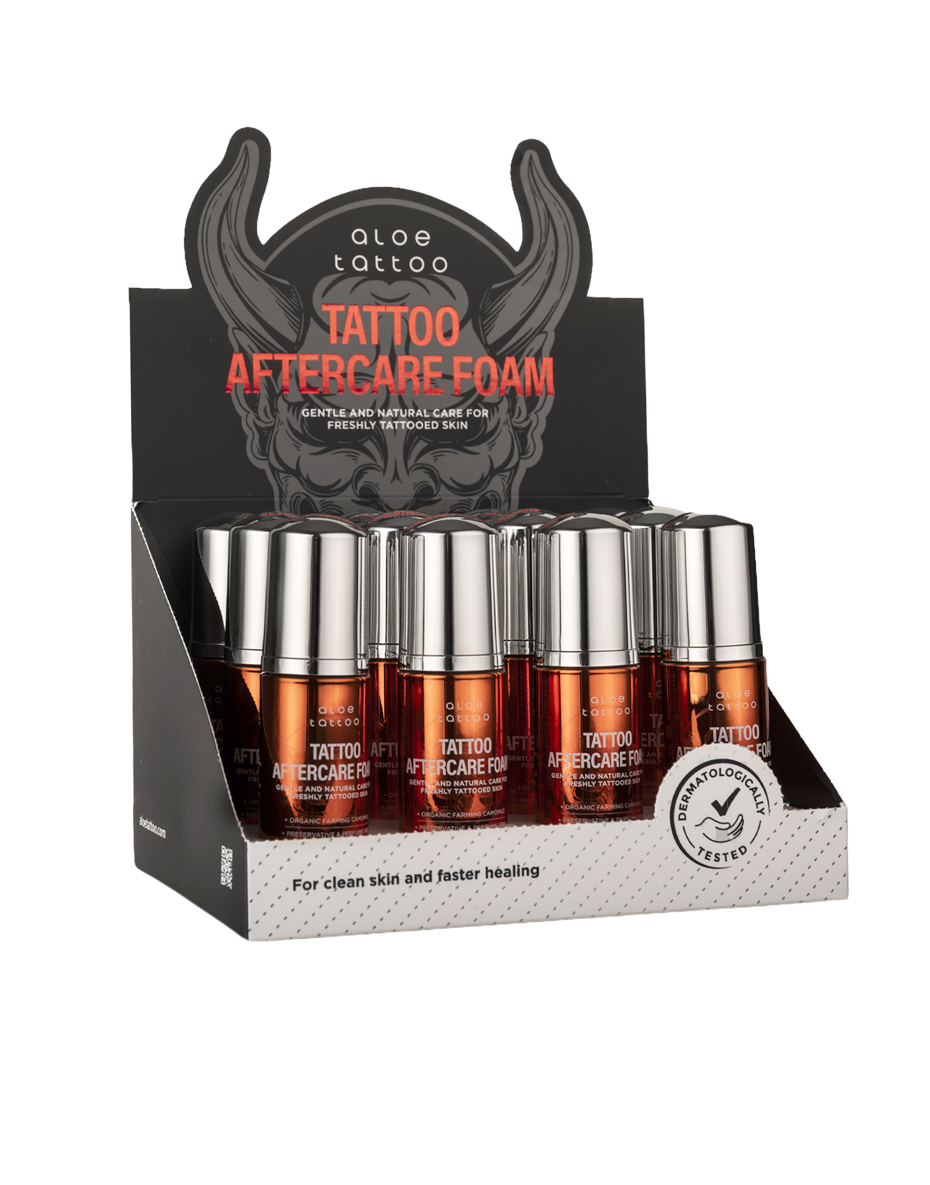 Expositor Aloe Tattoo Aftercare Cleansing Foam 12 x 60 ml