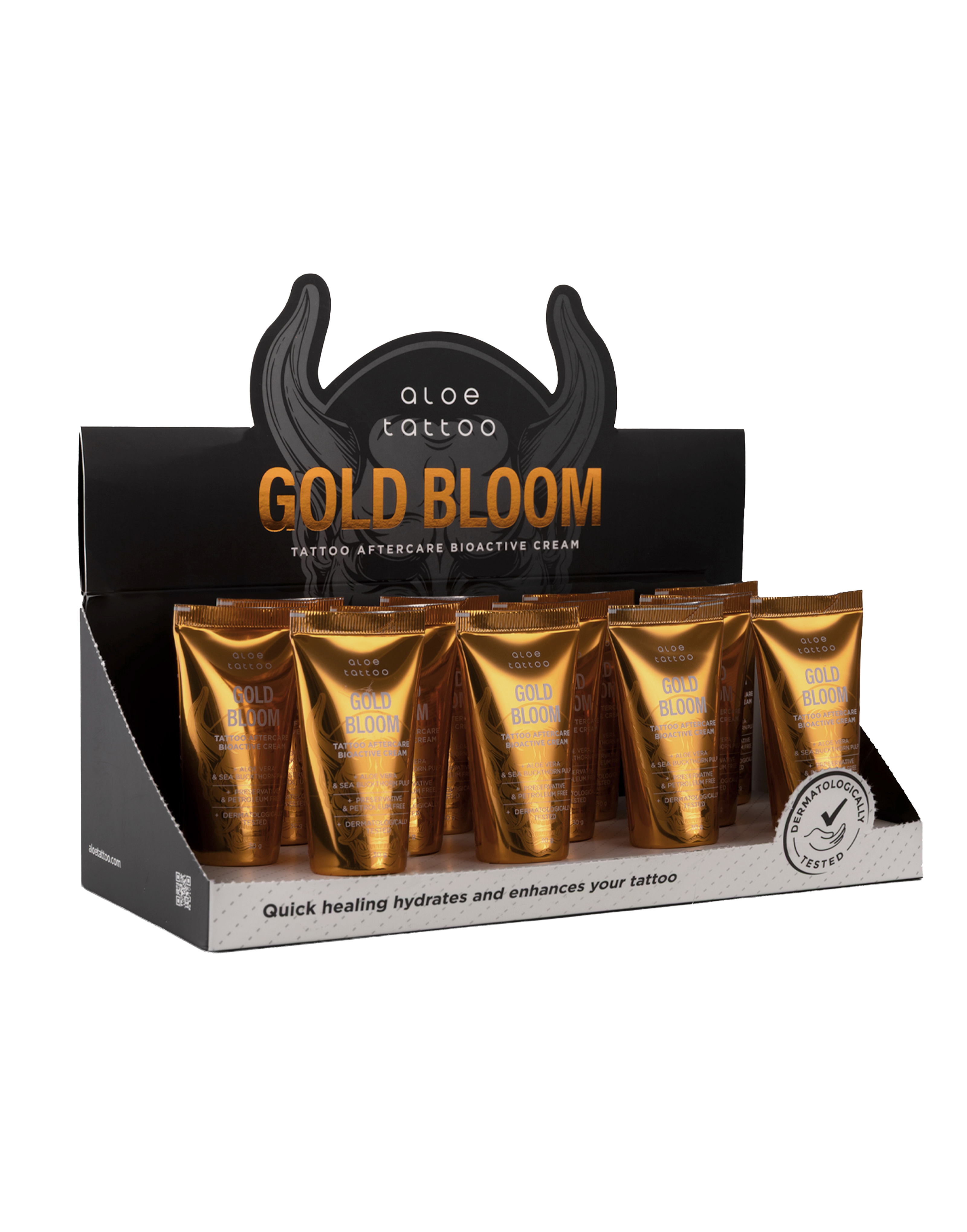 Expositor Aloe Tattoo Gold Bloom 12 x 30 g